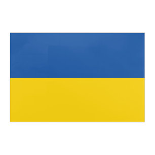 Flag of Ukraine Button Acrylic Print