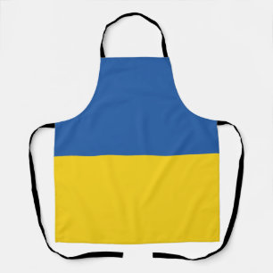 Flag of Ukraine Button Apron