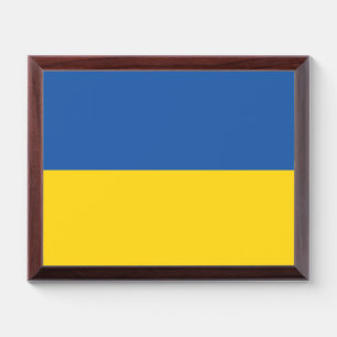 Flag of Ukraine Button Award Plaque