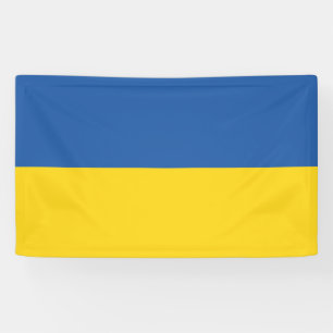 Flag of Ukraine Button Banner