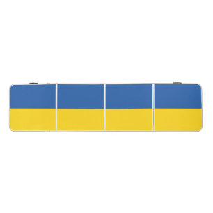 Flag of Ukraine Button Beer Pong Table