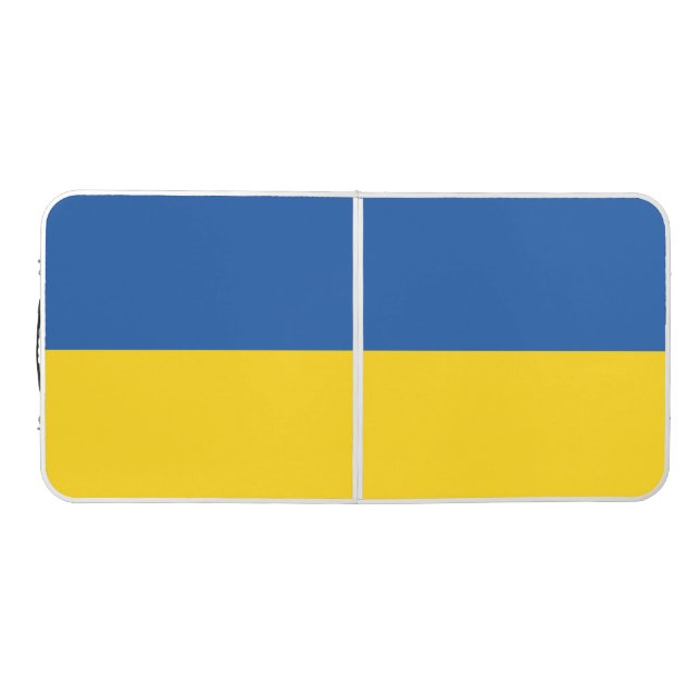 Flag of Ukraine Button Beer Pong Table (Top)