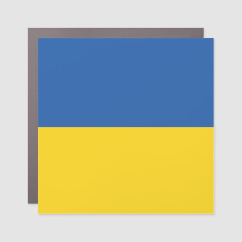 Flag of Ukraine Button Car Magnet