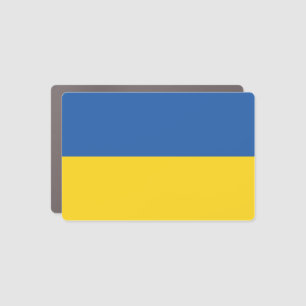 Flag of Ukraine Button Car Magnet