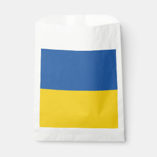 Flag of Ukraine Button Favor Bag