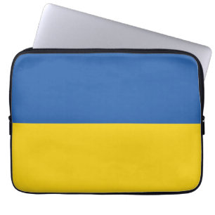 Flag of Ukraine Button Laptop Sleeve