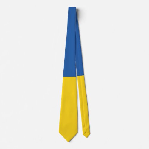 Flag of Ukraine Button Neck Tie