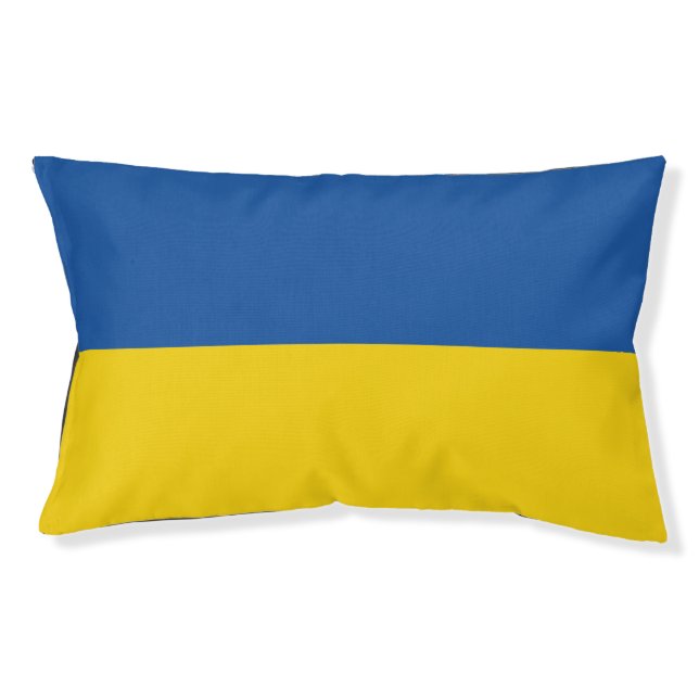 Flag of Ukraine Button Pet Bed (Front)