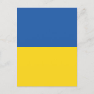 Flag of Ukraine Button Postcard
