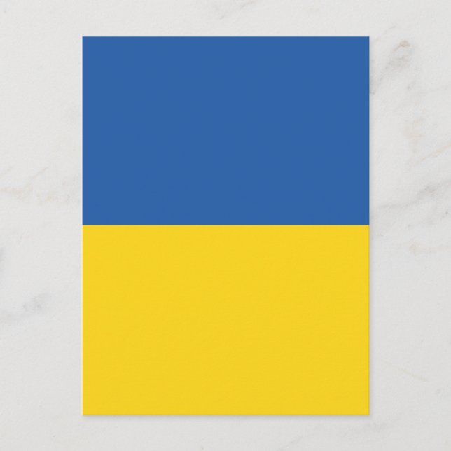 Flag of Ukraine Button Postcard (Front)