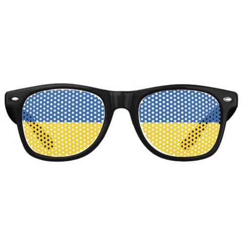 Flag of Ukraine Button Retro Sunglasses