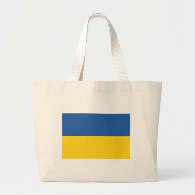 Flag of Ukraine Button Tote Bag (Front)