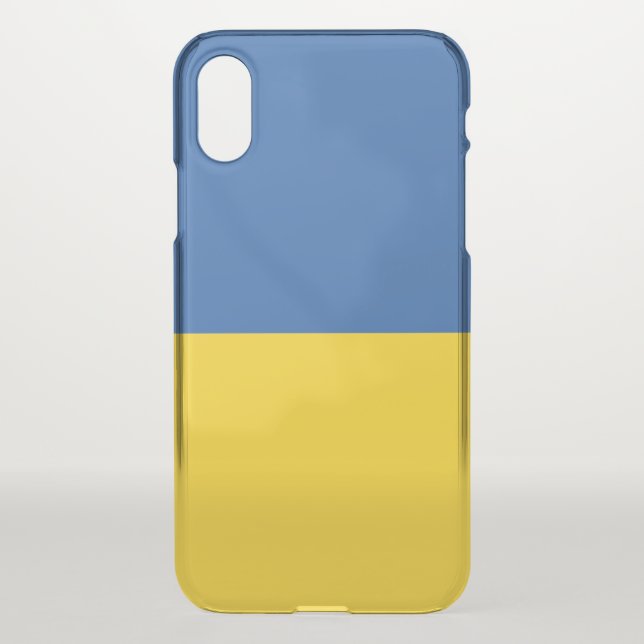 Flag of Ukraine Button Uncommon iPhone Case (Back)