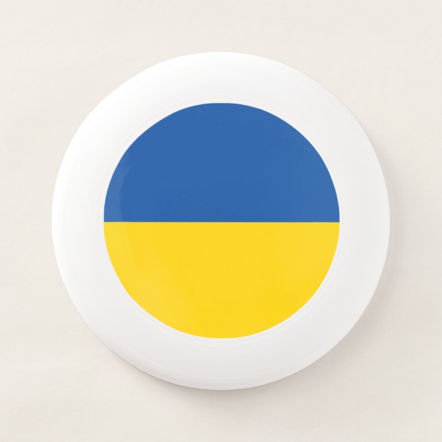 Flag of Ukraine Button Wham-O Frisbee (Front)