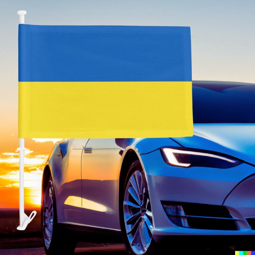Flag of Ukraine Car Flag