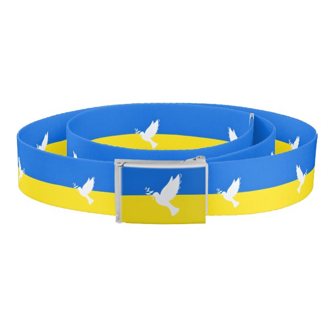 Flag of Ukraine - Dove of Peace - Freedom - Peace  Belt (Coil)