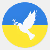 Ukrainian Peace Bird (original) Sticker for Sale by FRED B