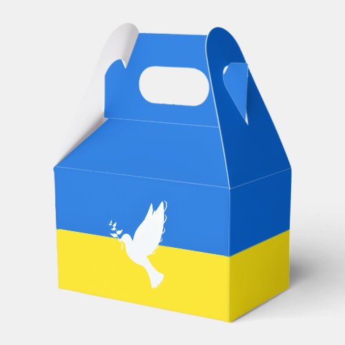 Flag of Ukraine _ Dove of Peace _ Freedom _ Peace  Favor Boxes