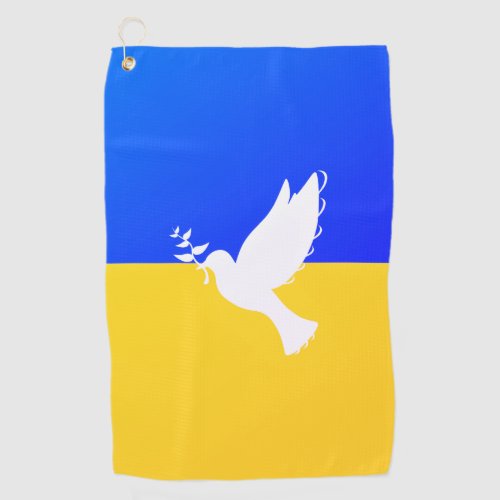 Flag of Ukraine _ Dove of Peace _ Freedom _ Peace  Golf Towel