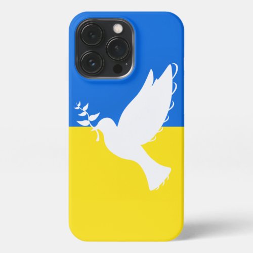 Flag of Ukraine _ Dove of Peace _ Freedom _ Peace  iPhone 13 Pro Case