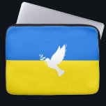 Flag of Ukraine - Dove of Peace - Freedom - Peace  Laptop Sleeve<br><div class="desc">Flag of Ukraine - Dove of Peace - Freedom - Peace Support - Solidarity - Ukrainian Flag - Strong Together - Freedom Victory ! Let's make the world a better place - everybody together ! A better world begins - depends - needs YOU too ! You can transfer to 1000...</div>