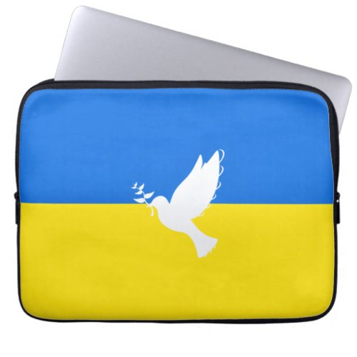 Flag of Ukraine _ Dove of Peace _ Freedom _ Peace  Laptop Sleeve