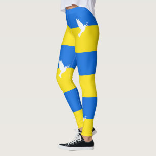 Vintage Ukrainian Flag  Women's Premium Sports Leggings – OniTakai