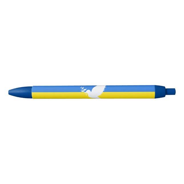Flag of Ukraine - Dove of Peace - Freedom - Peace  Pen (Front)