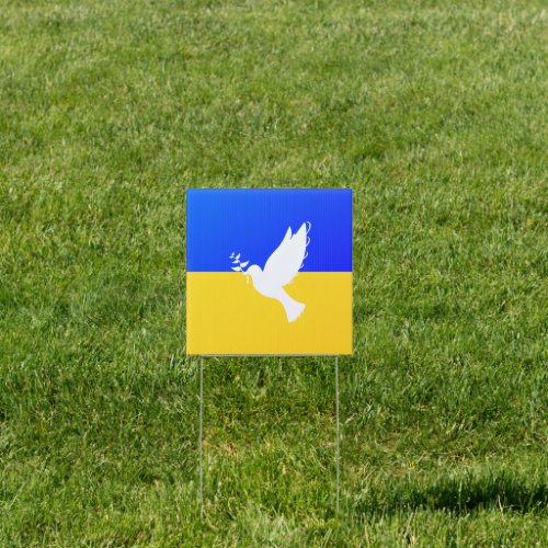 Flag of Ukraine _ Dove of Peace _ Freedom _ Peace  Sign