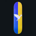 Flag of Ukraine - Dove of Peace - Freedom - Peace  Skateboard<br><div class="desc">Flag of Ukraine - Dove of Peace - Freedom - Peace Support - Solidarity - Ukrainian Flag - Strong Together - Freedom Victory ! Let's make the world a better place - everybody together ! A better world begins - depends - needs YOU too ! You can transfer to 1000...</div>