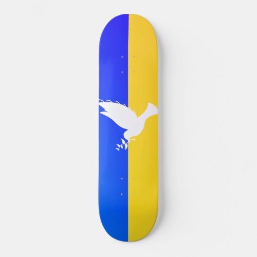 Flag of Ukraine _ Dove of Peace _ Freedom _ Peace  Skateboard