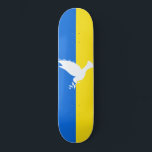 Flag of Ukraine - Dove of Peace - Freedom - Peace Skateboard<br><div class="desc">Flag of Ukraine - Dove of Peace - Freedom - Peace Support - Solidarity - Ukrainian Flag - Strong Together - Freedom Victory ! Let's make the world a better place - everybody together ! A better world begins - depends - needs YOU too ! You can transfer to 1000...</div>