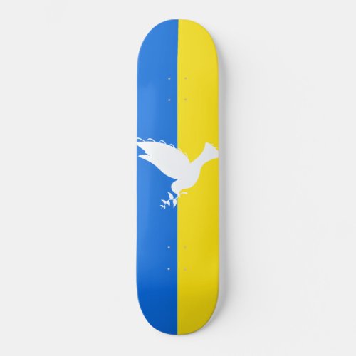 Flag of Ukraine _ Dove of Peace _ Freedom _ Peace Skateboard