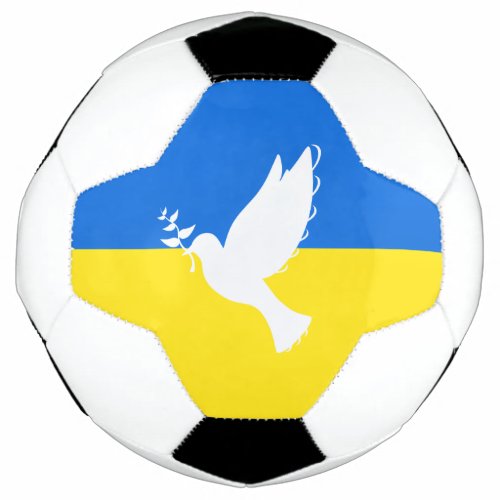 Flag of Ukraine _ Dove of Peace _ Freedom _ Peace  Soccer Ball