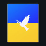 Flag of Ukraine Flyer Peace Dove Support Freedom<br><div class="desc">Support Ukraine Flyers - Peace - Ukrainian Flag - Freedom Support - Solidarity - Strong Together - Freedom Victory ! Let's make the world a better place - everybody together ! A better world begins - depends - needs YOU too ! You can transfer to 1000 Zazzle products. Resize and...</div>