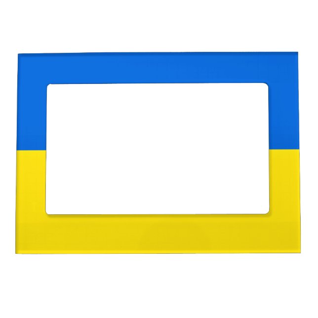 Flag of Ukraine - Freedom - Peace  Magnetic Frame (Front)