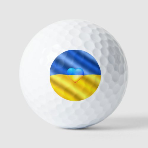 Flag Of Ukraine _ Freedom _ Peace _ Solidarity Golf Balls