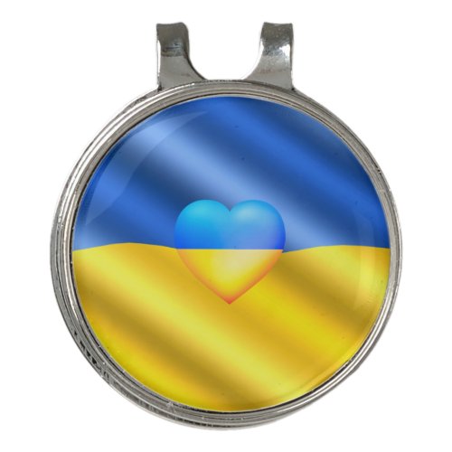 Flag Of Ukraine _ Freedom _ Peace _ Solidarity Golf Hat Clip