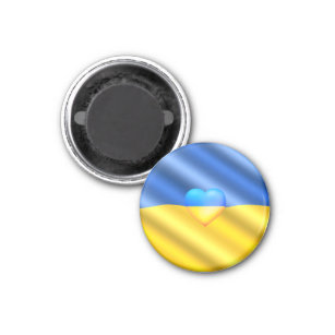 Flag Of Ukraine - Freedom - Peace - Solidarity Magnet