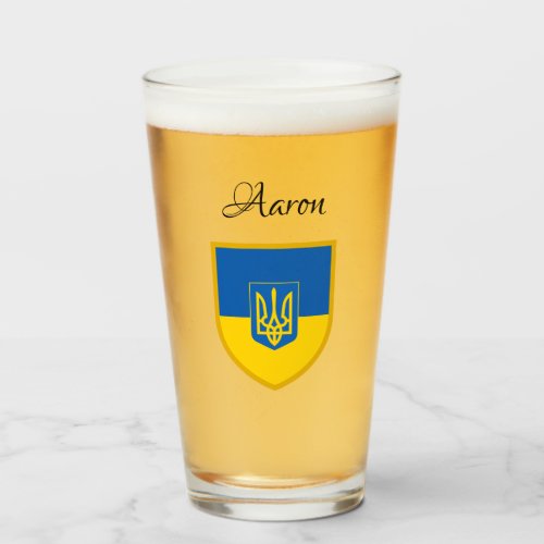 Flag of Ukraine Glass