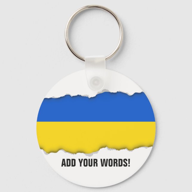 Flag of Ukraine Keychain (Front)