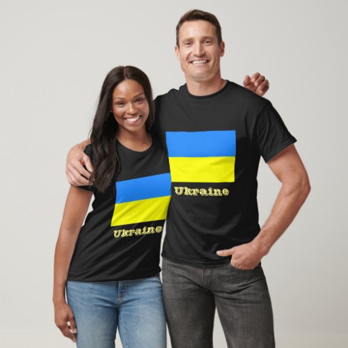 Flag of Ukraine labeled T_Shirt