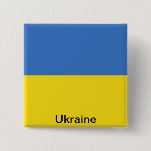 Flag of Ukraine Pinback Button