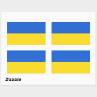 Russia Flag Rectangular Sticker, Zazzle