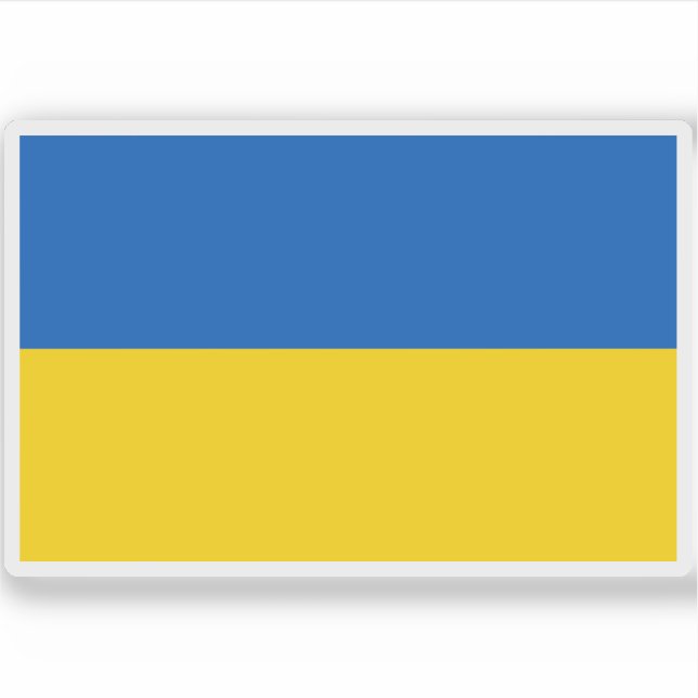 Flag of Ukraine Sticker (Front)