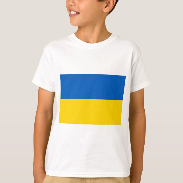 Flag of Ukraine  T-Shirt (Front)