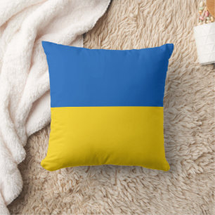 Flag of Ukraine Throw Pillow