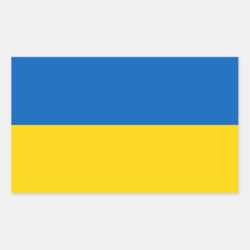 Flag of Ukraine _ Ukrainian Flag _ Прапор України Rectangular Sticker