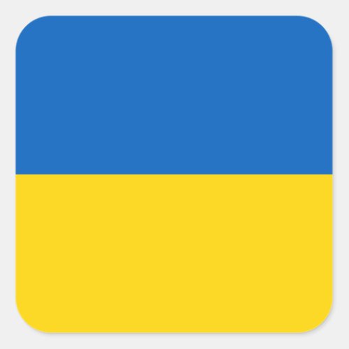 Flag of Ukraine _ Ukrainian Flag _ Прапор України Square Sticker