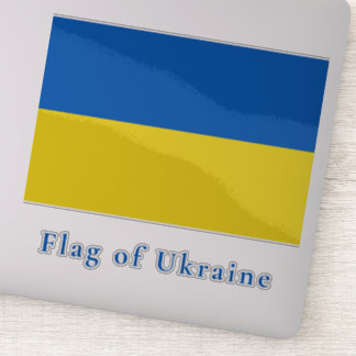 Flag of Ukraine Vinyl Sticker